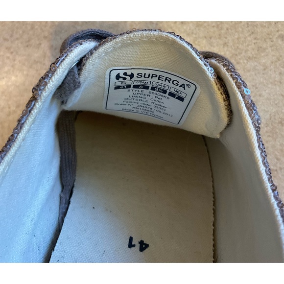Superga metallic low top lace up sneaker - Picture 10 of 10